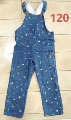 デニムブルー オーバーオール 120