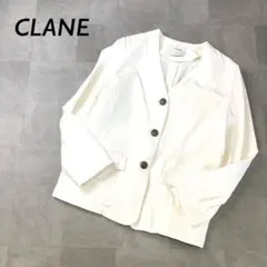 CLANE クラネ ノーカラー ジャケット V開きのサムネイル