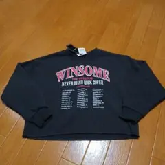 WINSOME クロップドトレーナー ダークグレー