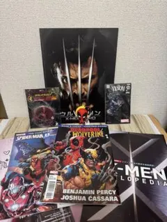 MARVELのパンフレットと小物セット