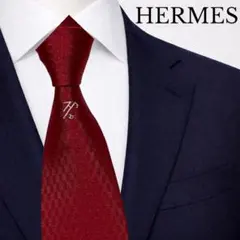 箱付き】HERMES エルメス ネクタイ ファソネ 赤 サッカー H柄 - メルカリ