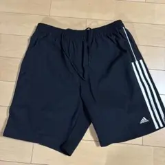 90s adidas 3本ライン 黒 ハーフパンツ L