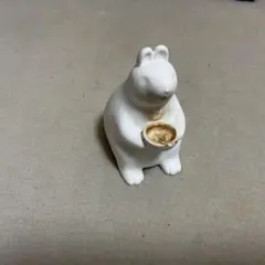 ぼんやり子だぬき】手乗りサイズ ヒダカナオト 陶器 しろがね - メルカリ