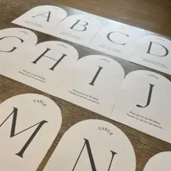 テーブルナンバー　ウェディングアイテム