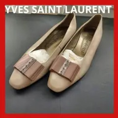 美品 YVES SAINT LAURENT ベージュ パンプス 23.5 36½のサムネイル