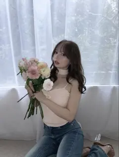 andmary Sui ribbon tops pink 正規品 - メルカリ