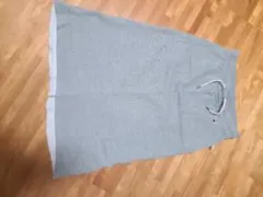 Champion グレー ロングスカート ドロスト付き
