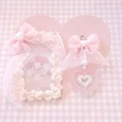 ホイップデコトレカケース硬質カードケース♡お揃いのストラップ付き♡B8サイズ