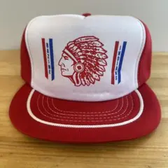 コ*ぞ様 90s USMC トラッカーキャップ 赤 スナップバック - メルカリ