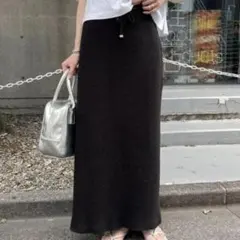 CIAOPANIC TYPY ロングリブタイトスカート ストレッチ性 黒 M