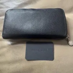 NFC証明付 美品 ブルガリ ビーゼロワン ラウンドファスナー 長財布 