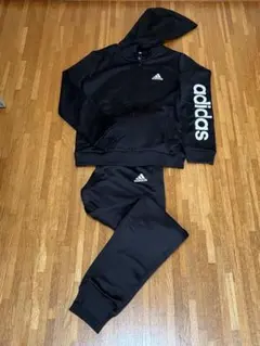 adidas ブラック セットアップ M