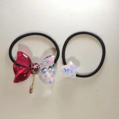 No.559 レジン ヘアゴム マグネット ピンバッジ 桜うさぎ - メルカリ