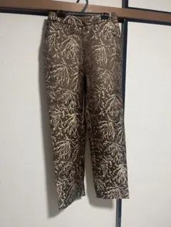 Omekashi（オメカシ） 植物模様 ジャガードパンツ　キレイめパンツのサムネイル