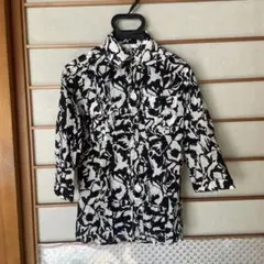 BUONA GIORNATA 七分袖シャツ M 白黒