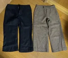 ユニクロ　クロップドパンツ2枚セット
