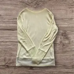 AZUL by MOUSSY 長袖Tシャツ ライトイエロー