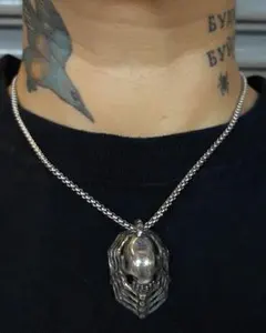 ネクロマンス　ネックレス　hide 00s archive hide愛用！ネクロマンスタイプ スカルネックレス！の通販 by