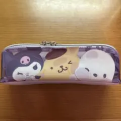 サンリオ　ペンケース　ポーチ　クロミ プリン　ポチャッコ　うす紫