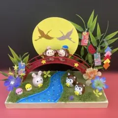 どんぐりアート　七夕飾りのサムネイル