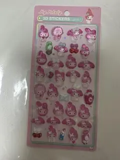 My Melody 3D ステッカー ピンク