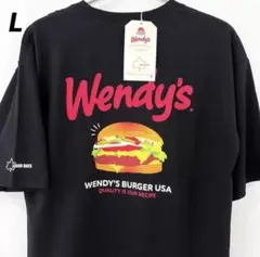新品 Wendy's ウェンディーズ Tシャツ USAハンバーガー L ブラックのサムネイル