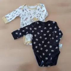 ユニクロベビー ボディースーツ 長袖 プーさん 70サイズ 2点