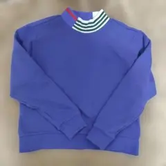 アディダス　レディース　トレーナー　XＬ　タートル　ブルー　ショート丈