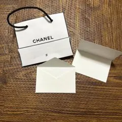 CHANEL ショップ袋と未使用メッセージカードセット