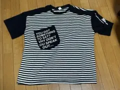 黒と白の半袖Tシャツ サイズ2XL