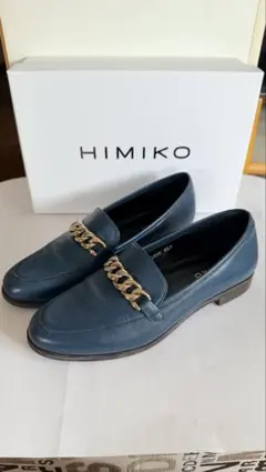 HIMIKO チェーン付き ローファー ネイビー 23.5cmのサムネイル