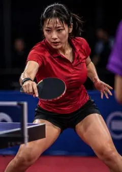 卓球女子 アスリート 2L判 スポーツアートポスター KA-F-37
