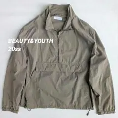 BEAUTY&YOUTH 20ss パウダークロス アノラック ハーフジップ M