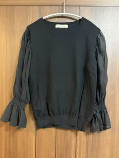 apuweiser-riche シアースリーブ・ニットトップス