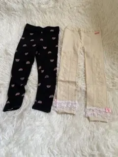 ❣️ミキハウス ❣️クリーム色レギンス120cm +おまけ1枚