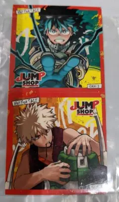 即購入可 ヒロアカ お正月 ジャンプショップ 特典 ステッカー デク 爆豪 新品