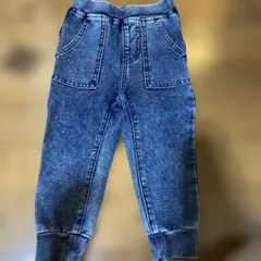 GU デニム風 ジョガーパンツ 100cm