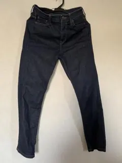 ユニクロ　ダークブルー デニムパンツ　レディース　美品　サイズ測りました
