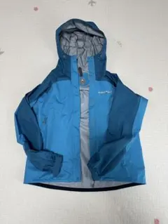 【美品】レディースmont-bell Mサイズ 青 マウンテンパーカー　収納袋付