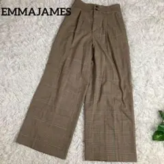 EMMAJAMES ニューヨーク　ロンT ニット　長袖ホワイト　Lサイズビーズ△