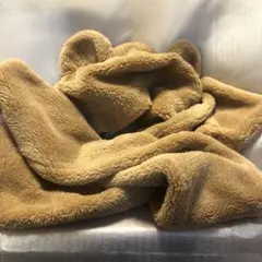 ディズニー　ダッフィー　フード付きマフラー　ファンキャップ