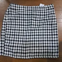 チェック柄タイトスカート 3L