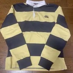 canterbury ストライプ 長袖ポロシャツ 160