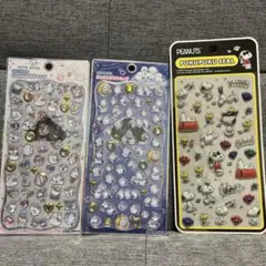 シール３枚セット(ジュエルプチドロップ２枚＋ぷくぷくシール１枚)