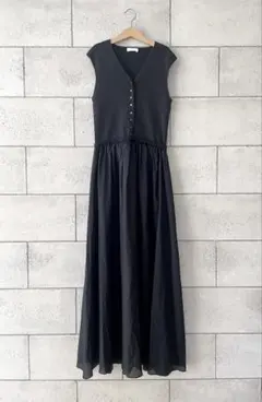 新品】BALLSEY コットンジャージーコンビ シャーリングワンピース