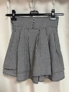 andmary Mia check skirt black - メルカリ