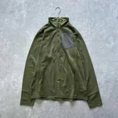 ザノースフェイス［L］アメリカ輸入品◎パッチワーク調◎微起毛ハーフジップブルゾンのサムネイル