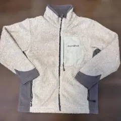 mont-bell フリースジャケット クリーム&グレー