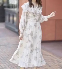 【新品未使用】トッコクローゼット プリーツワンピース ワンピース M 美人百花