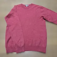 オールドユニクロ　カシミヤ 100% クルーネック ニット L